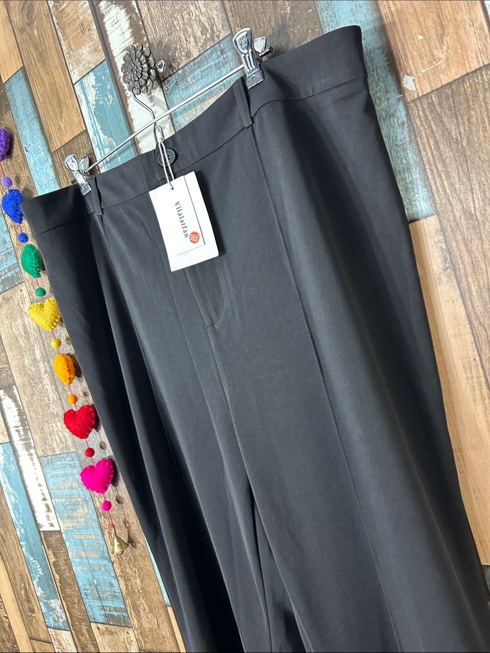 Black Pull-On Flare Pants — Women's Stretch Boot Cut - Picture 10 of 14